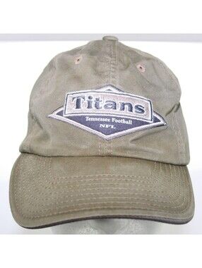 Vintage Tennessee Titans NFL Khaki Dad Hat American Needle 1 Size Strapback Cap